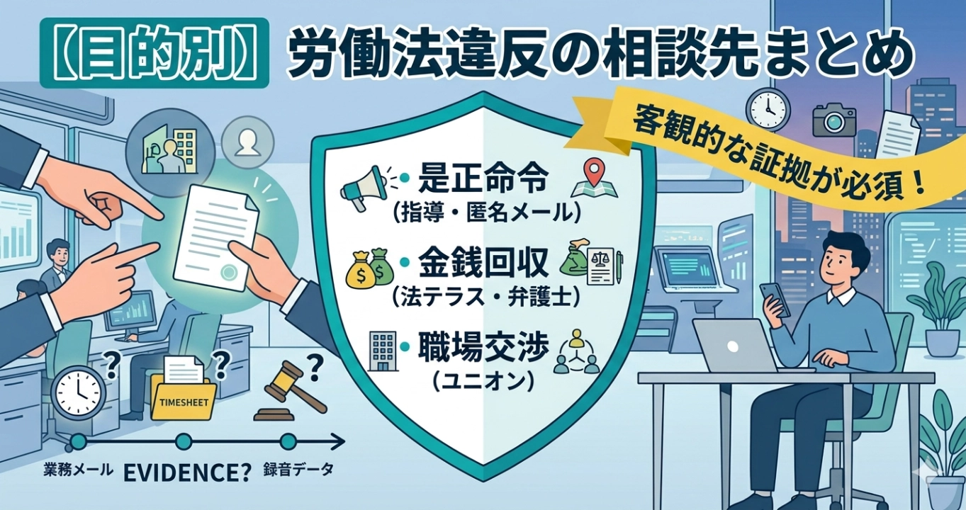 労働法違反の相談・通報先まとめ