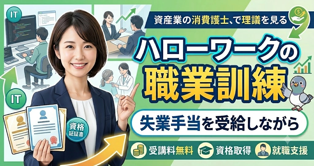 ハローワークの職業訓練で取れる資格とは？お金をもらいながら資格が取れる？