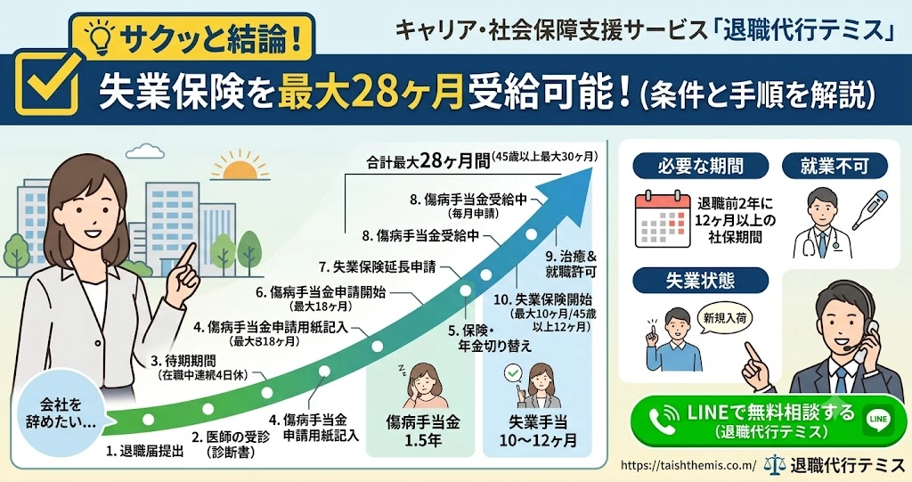 失業保険を最大２年６か月もらうことが可能？条件と手順を解説