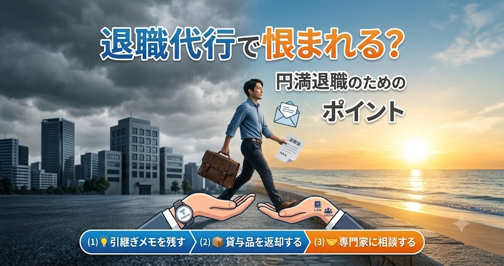 退職代行で恨まれる？恨まれずに円満退職するためのポイント