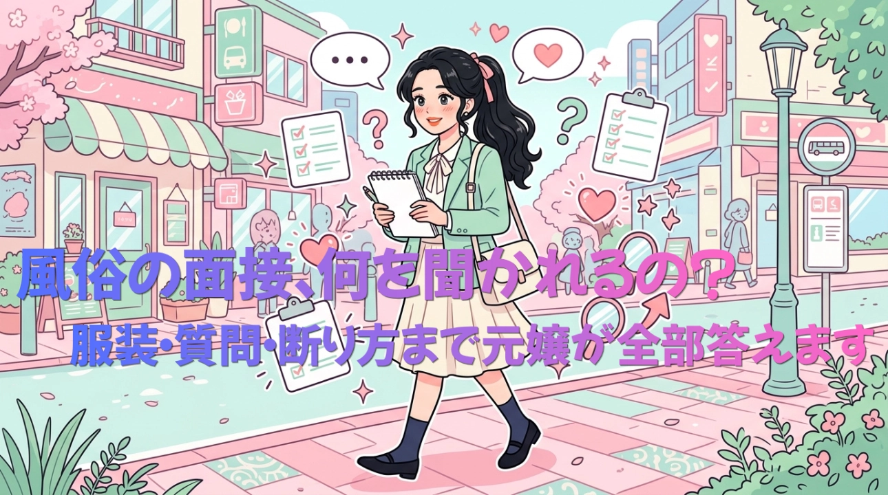 風俗の面接って何を聞かれるの？服装・質問内容・断り方まで元嬢が全部答えます